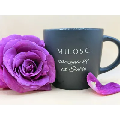 Kubek - Miłość zaczyna się od SIEBIE - czarny