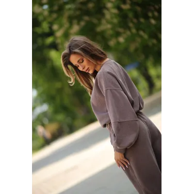Komplet COMFY BOSSKA -  ciemne fango
