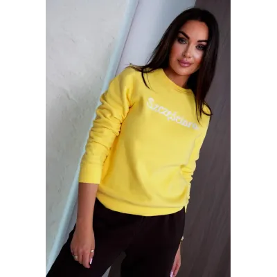 BESTSELLER Bluza Szczęściara - żółta