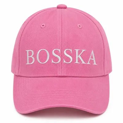 Czapka bawełniana BOSSKA - cukierkowy róż