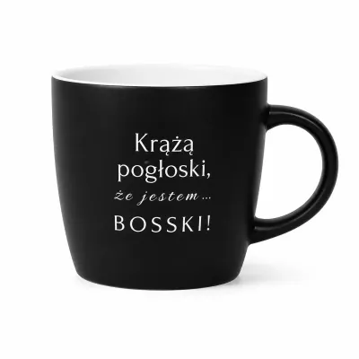Kubek - Krąży pogłoska, że jestem BOSSKI! (biały środek)