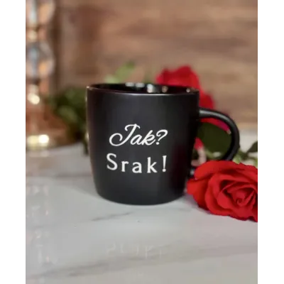 Kubek - Jak? Srak! - czarny