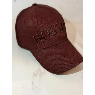 Czapka z daszkiem  BOSSKA -  czekoladowa