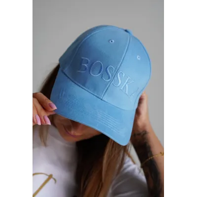 Czapka z daszkiem  BOSSKA -  baby blue